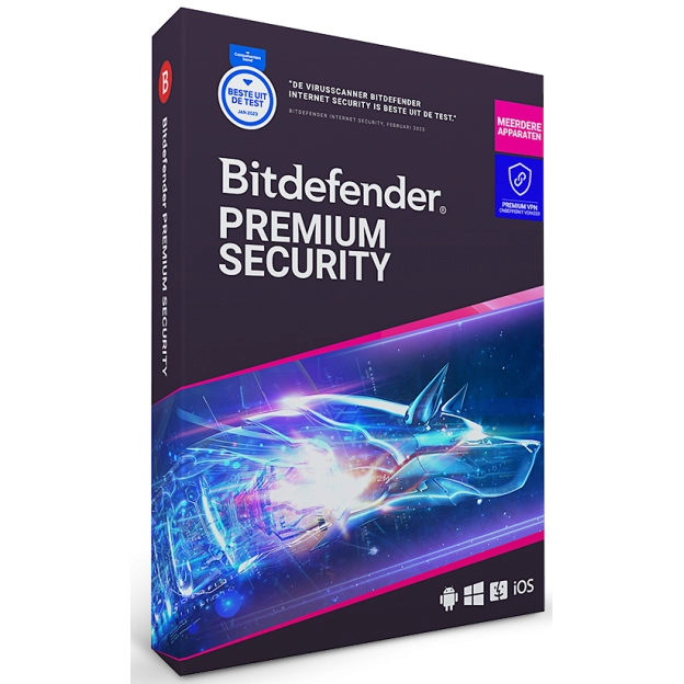 Bản quyền phần mềm quét virus Bitdefender Premium Security (PC, Android, Mac, iOS) 10 Devices, 1 Year